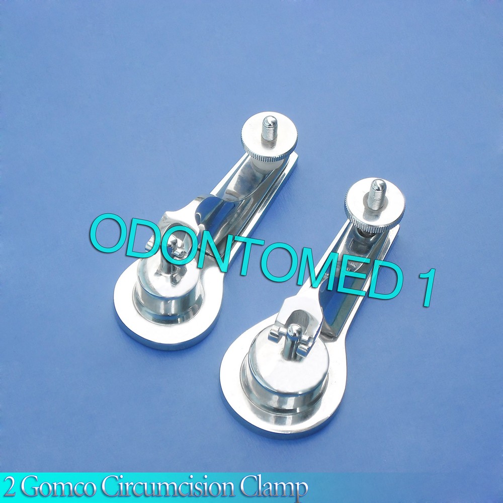 2 PCS Gomco Circumcision Clamp 1.9cm & 3.4cm Surgical Instruments