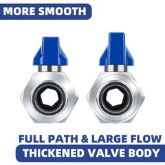 PEX Ball Valve – 5/8″, 304 Stainless Steel Double Barbed 5/8″ Hose Barb