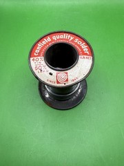 Canfield 60/40 Lead-Tin Solder Roll 1/8” .125 Wire ~ Used (~5 Oz Left)