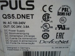 Puls Dimension Qs5.Dnet Din-Rail Power Supply 100-240V