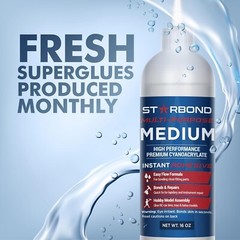 Starbond 16 oz. Multi-Purpose Medium- Super Glue (Premium Cyanoacrylate CA Glue)