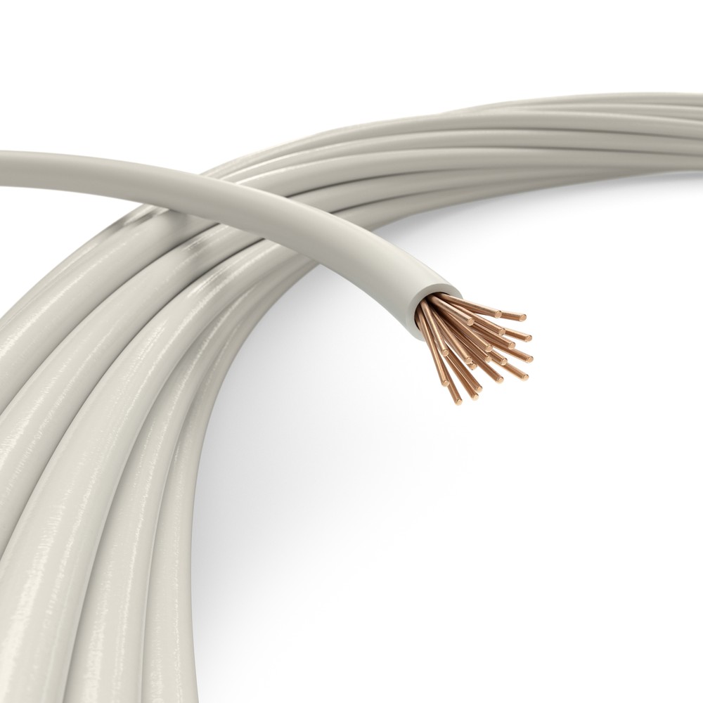 12 AWG White THHN / THWN – Stranded Copper Electrical Wire, 100 Feet (30 Meter)