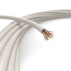 12 AWG White THHN / THWN – Stranded Copper Electrical Wire, 100 Feet (30 Meter)
