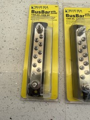 Blue Sea 2300 10 Position Common BusBar Screw Terminal w Cover 2-Pack NEW