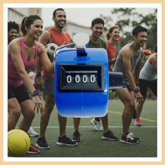 4 Digit Number Dual Clicker Golf Hand Tally Counter all metal Handy Convenient