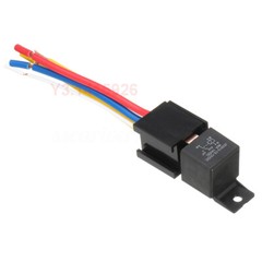 12V 80A 5Pin DC AMP SPDT Car Relays + Socket Car Starter Auto Relay Universal