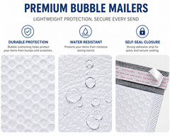 #0 6×9 Poly Bubble Mailer Padded Mailing Bags Self Seal Shipping Envelopes Gray