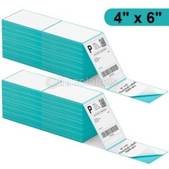 4000 Fanfold 4″ x 6″ Direct Thermal Shipping Barcode Labels for Zebra & Rollo US