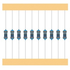 Electrical Resistor Kit 50 Values 1/4W 1% Metal Film Assortment Kit