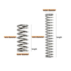 300PCS Compression Springs Assortment Kit 23 Different Sizes Small Spring 304…