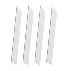 6061 Aluminum Flat Bar, 1/8″ X 1″ X 12″ Rectangle Aluminum Bar Stock, T6511 Soli