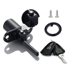XIEHE 288 Drawer Locks with Keys, Zinc Alloy Office 288-16-1pack, Black