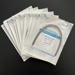 10 Packs Dental Orthodontic Stainless Steel Arch Wires Rectangular Ovoid/Natural
