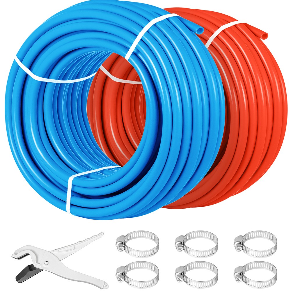 2 Rolls 1/2″ x 300ft PEX Tubing for Potable Water Combo O2 Barrier