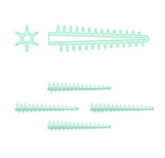 Dentpark/120pcs Dental Silicone Adaptive Interdental Wedges W3 sectional matrix