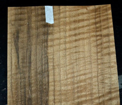 Fumed Curly Beech Raw Wood Veneer Sheet 10.5 x 31 inches 1/42nd thick N5943-04