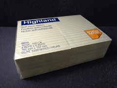 Highland Notes 4 x 6-Inches Yellow 100 Sheets per pad 12-Pads/Pack (6609) 1 Case