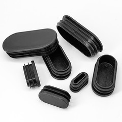Oval Plastic End Caps For Tubing Bungs Inserts Blanking Plugs Furn. Feet Covers