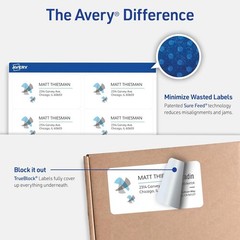 Avery Printable Shipping Labels with Sure Feed – 2″ x 4″ Customizable Stickers
