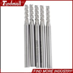 5PCS 3/32″ 4 FLUTE CARBIDE END MILL 3/8″ CUT LENGTH