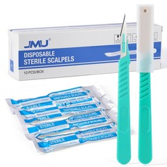 Disposable Sterile Scalpels Stainless Steel Blade/Plastic Handle 4 Models #10-15