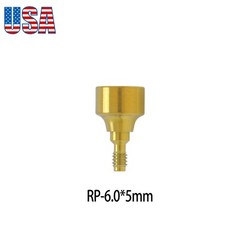 Dental Healing Abutment Cap Cover Screw Fit Nobel Active RP NP Height 3/5/7mm