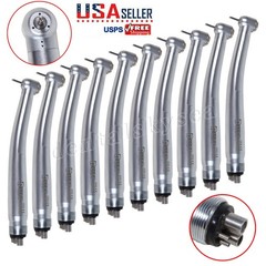 10pcs NSK PANA MAX Style Dental High Speed Handpiece Turbine Push Button 4 Hole