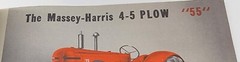 Vtg 1950’s? Massey Harris Tractor Equipment Buyer’s Guide Sales Catalog Book