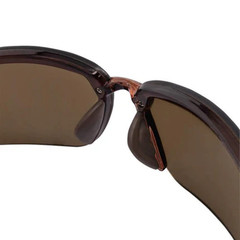 Crossfire 29117 Brown Frameless Safety Glasses with Brown Mirrored Lenses