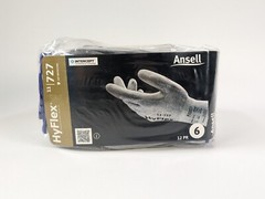 12 Pairs Ansell HYFLEX 11-727 Cut Resistant Nylon/Spandex Industrial Gloves SZ 6