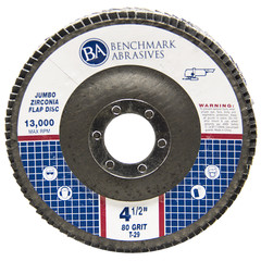 10 Pack 4.5” x 7/8″ Jumbo 80 Grit Zirconia Flap Disc Grinding Wheels T29