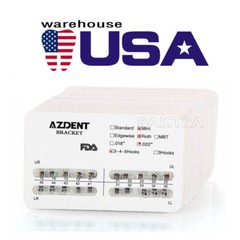 AZDENT Dental Orthodontic Brackets Brace Mini Roth MBT Standard 022/018 Hooks