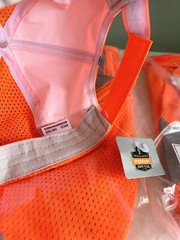 NEW Orange Safety Vests & Baseball Cap Hat – Orr Safety – Medium Large M/L