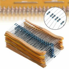 600pcs 30 Values 1/4W Metal Film Resistors Resistance Assortment Kit Set 1% USA