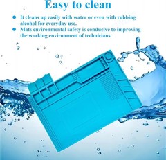 Heat Resistant 932°F Silicone Soldering Work Mat（S-130【11.8 x 7.9” / 30 x 20cm}