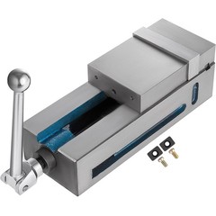 100mm Heavy-Duty Bench Vise 19kN QT500 Ductile Iron Hardened Jaw System
