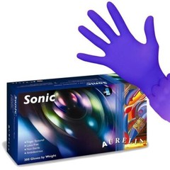 Aurelia Sonic Nitrile Exam Gloves: Large 300/Bx