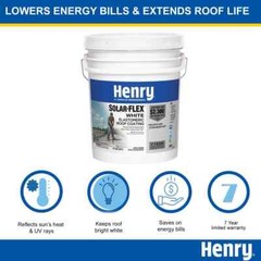 Elastomeric Seal Roof Leaks 4.75 Gallon White Coating Waterproof Rubberized RV