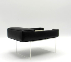 Desk Memo Tray Leather Graphic Image Black