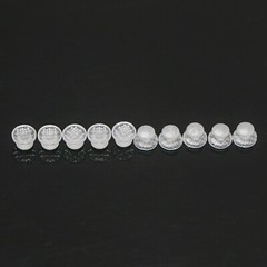 100pcs Dental Ortho Lingual Button Bondable Round/Rectangular Base Ceramic/Metal