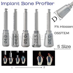 Universal Hiossen Adin Zimmer Mis Implant System Bone Profiler &Guide Screw Kit
