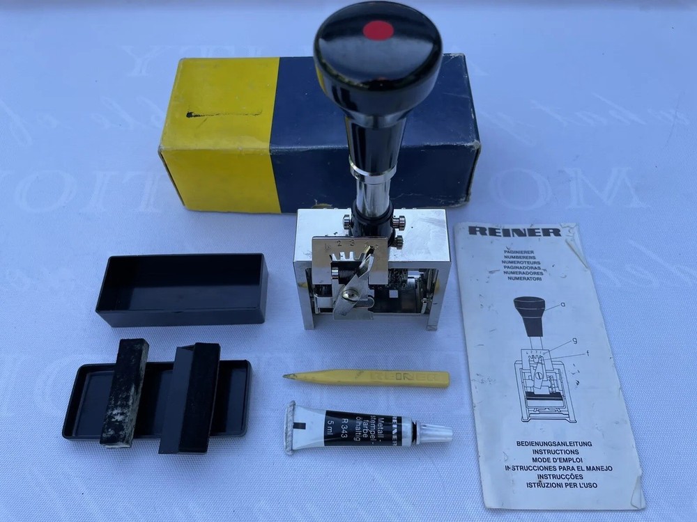 REINER 323 9 Wheel Numbering Machine Germany Excellent Condition & Quality! L@@k