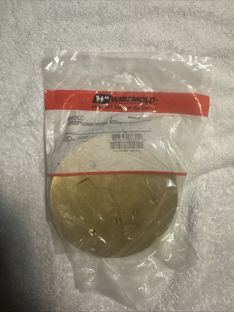 Wiremold #895 Floor Outlet Cover Plate ~ 2 Flip Lids Factory Sealed Brass Walker