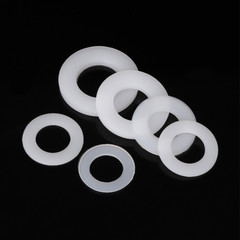 White Nylon Flat Washer Insulation Washer Gaskets I.D:2-24mm O.D:5-50mm