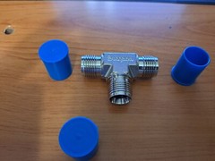 Swagelok SS-600-3 , 3/8″ tee Without nuts and ferrules