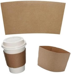Disposable Coffee Cup Sleeves – Kraft Paper Insulated Hot Cup Holders for