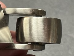 New Set (4) Nickel/Brushed Metal Square Cup Swivel Furniture Casters