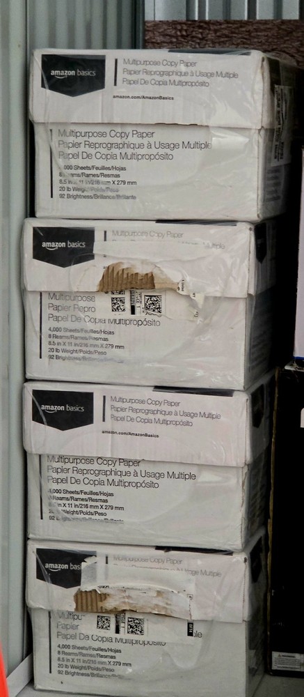 Amazon Basics Multipurpose Copy Printer Paper, 20 lb, 8.5 x 11 Inches, 5 Reams (