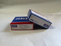 (2 PACK)SKF 6205-2RS / C3 2 RUBBER SHIELDED BALL BEARING 25mmX52mmX15mm NEW