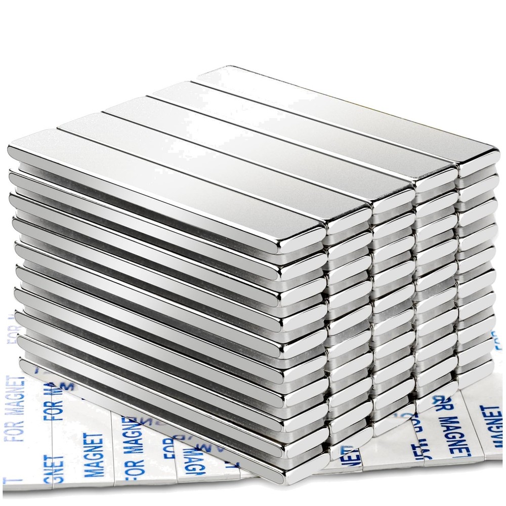 Strong Neodymium Magnets, 100 Pack 2.36 x 0.39 x 0.12 Inch